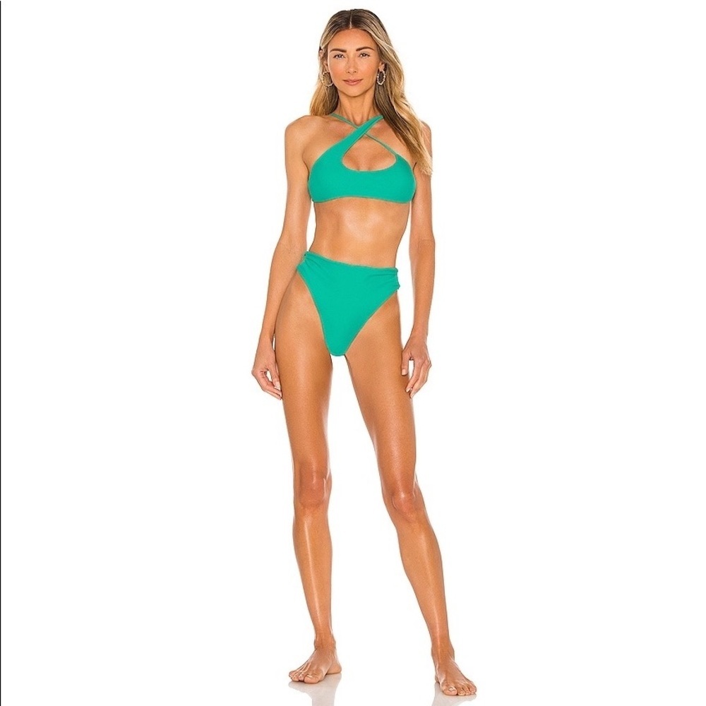 REVOLVE lovewave The Logan High Waist Bottom in Tropic Green